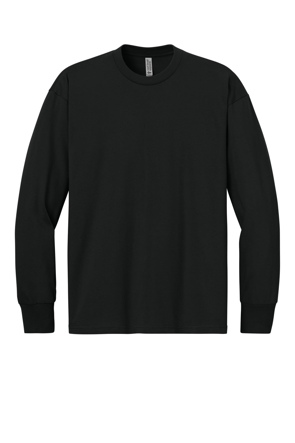Next Level Apparel Heavyweight Long Sleeve Tee - Black