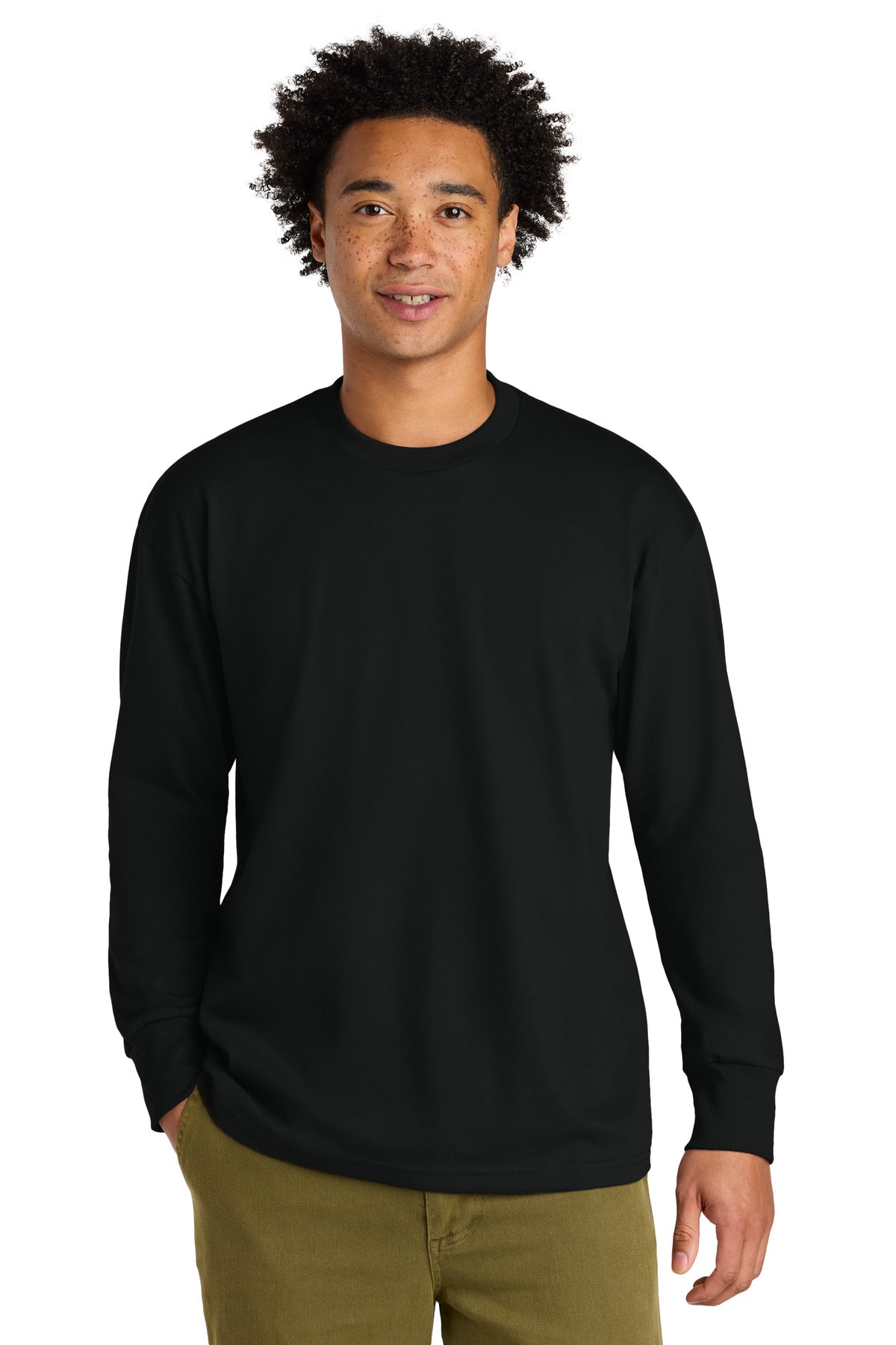 Next Level Apparel Heavyweight Long Sleeve Tee - Black