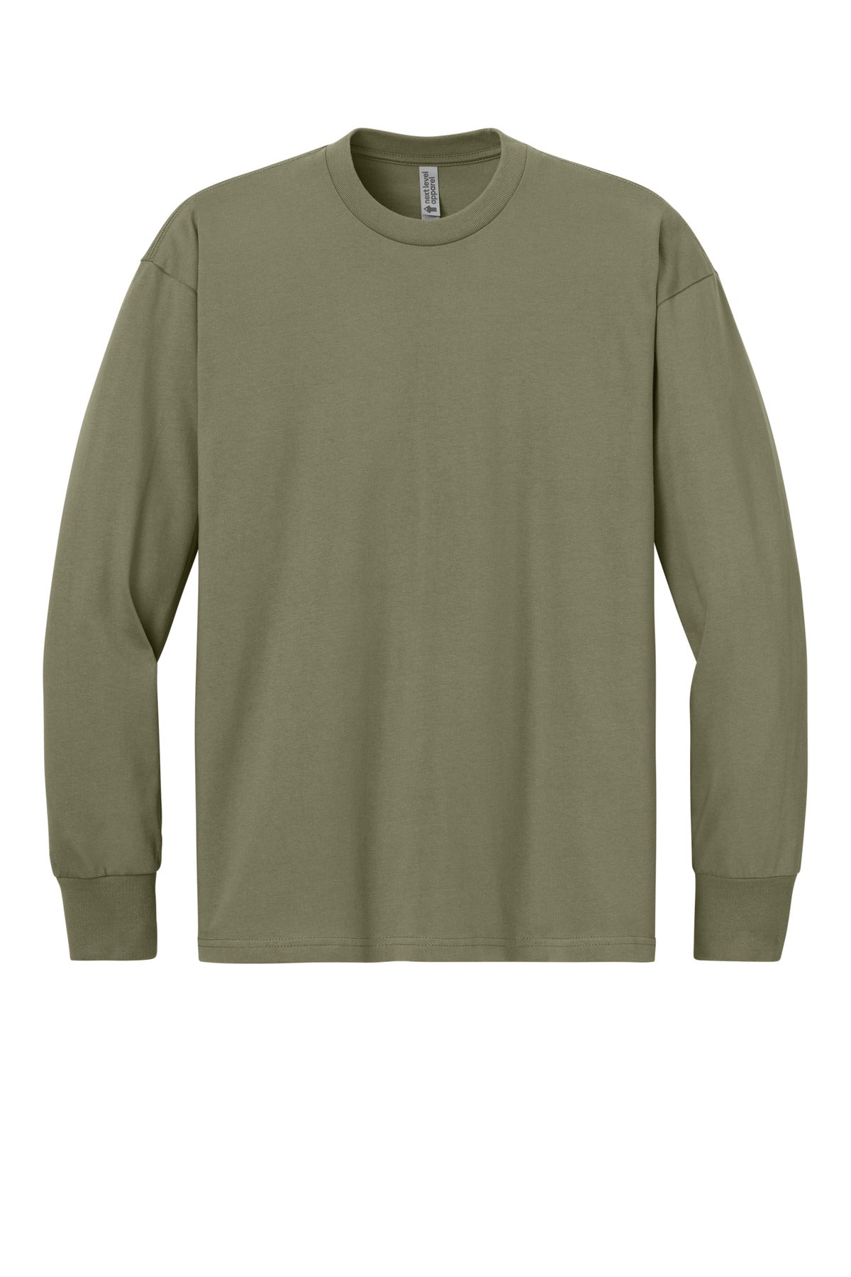 Next Level Apparel Heavyweight Long Sleeve Tee - Light Olive