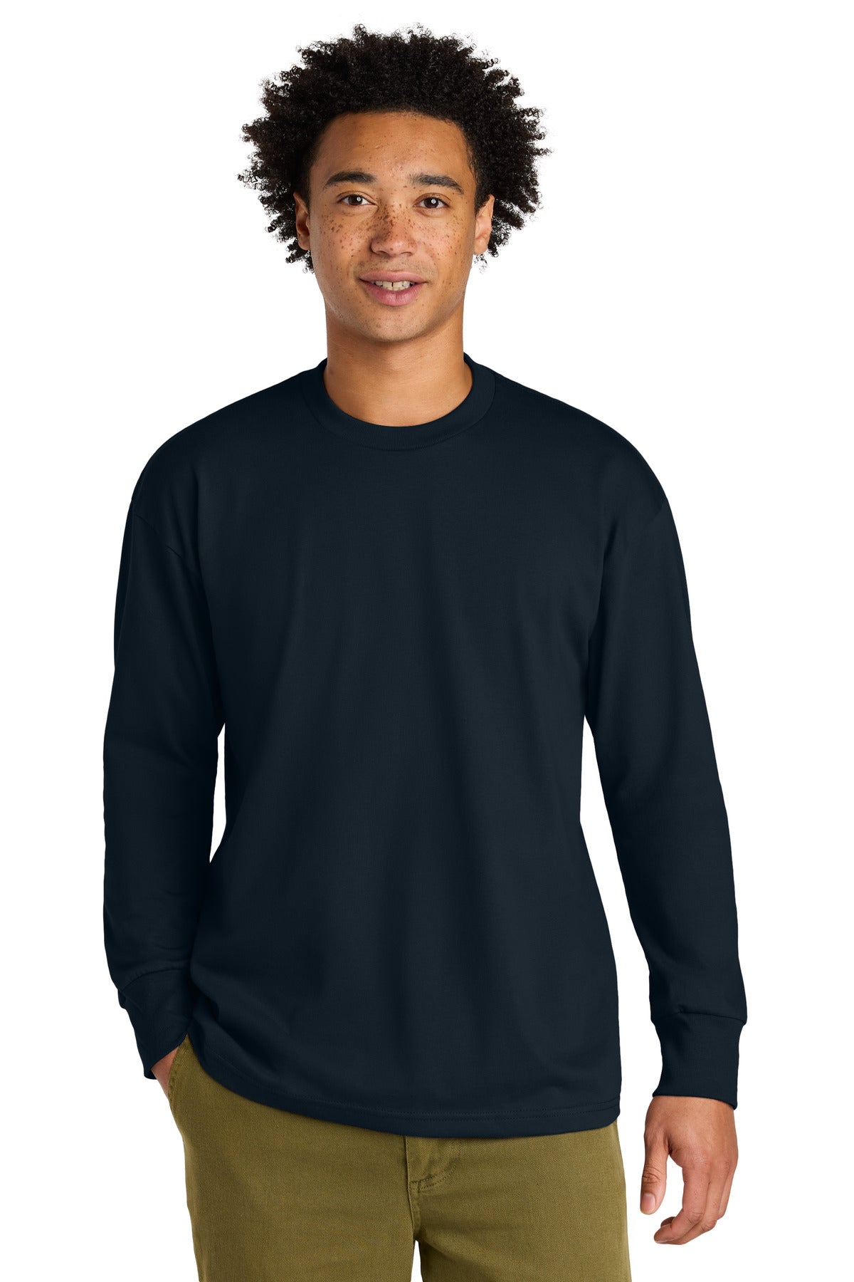 Next Level Apparel Heavyweight Long Sleeve Tee - Midnight Navy