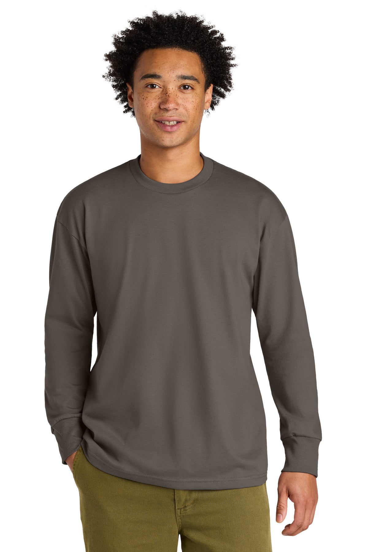 Next Level Apparel Heavyweight Long Sleeve Tee - Shiitake