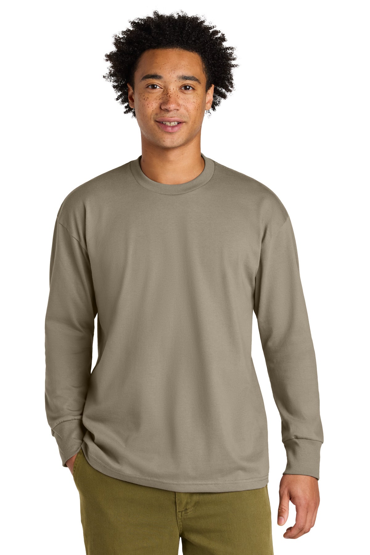 Next Level Apparel Heavyweight Long Sleeve Tee - Tan