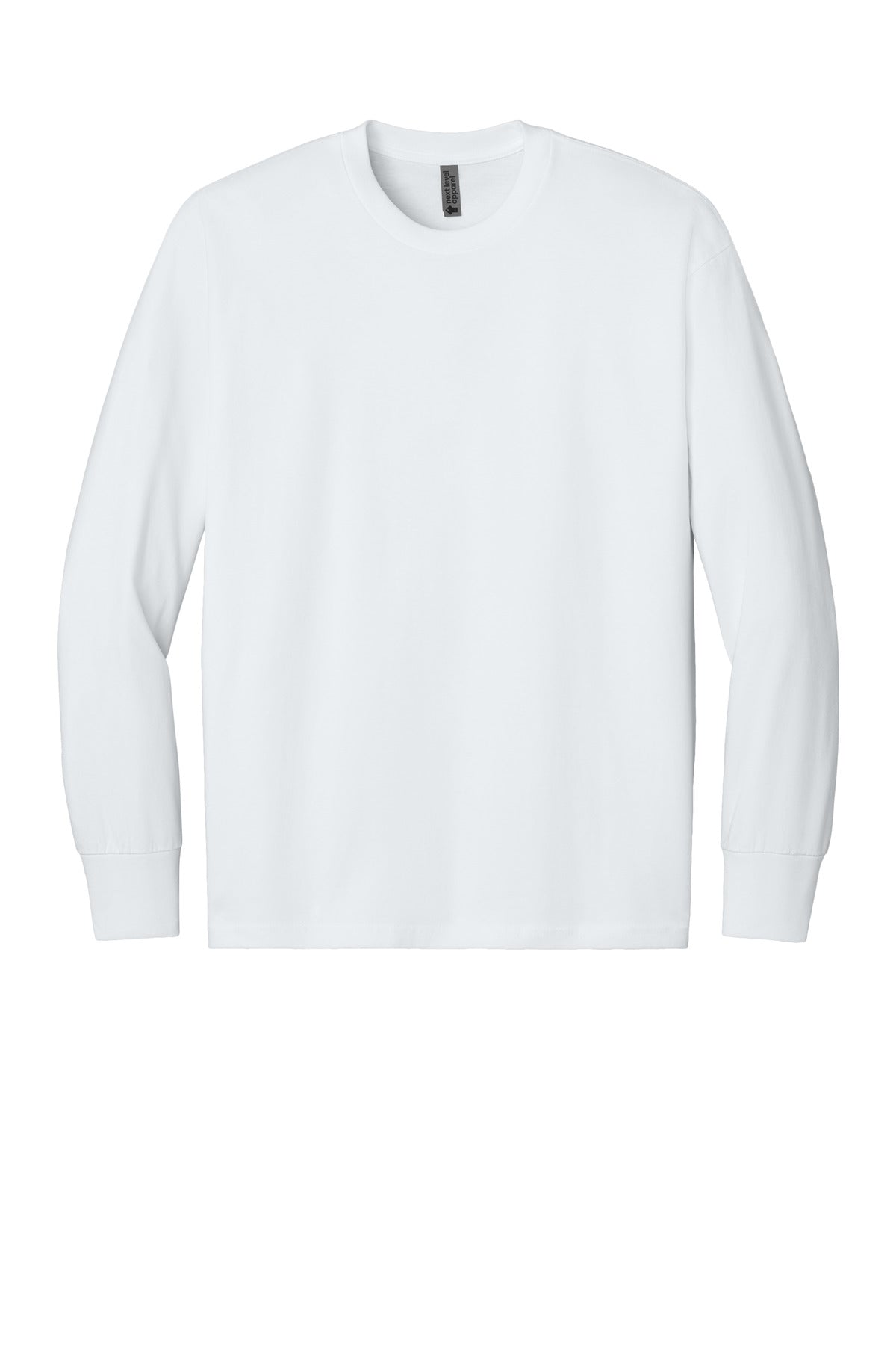Next Level Apparel Heavyweight Long Sleeve Tee - White