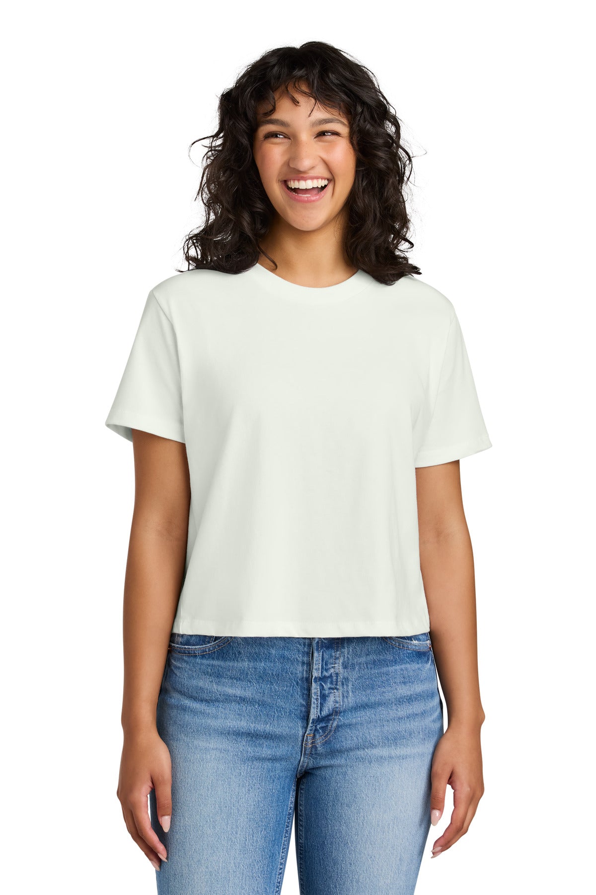 Next Level Apparel Women's Heavyweight Boxy Tee - Bone