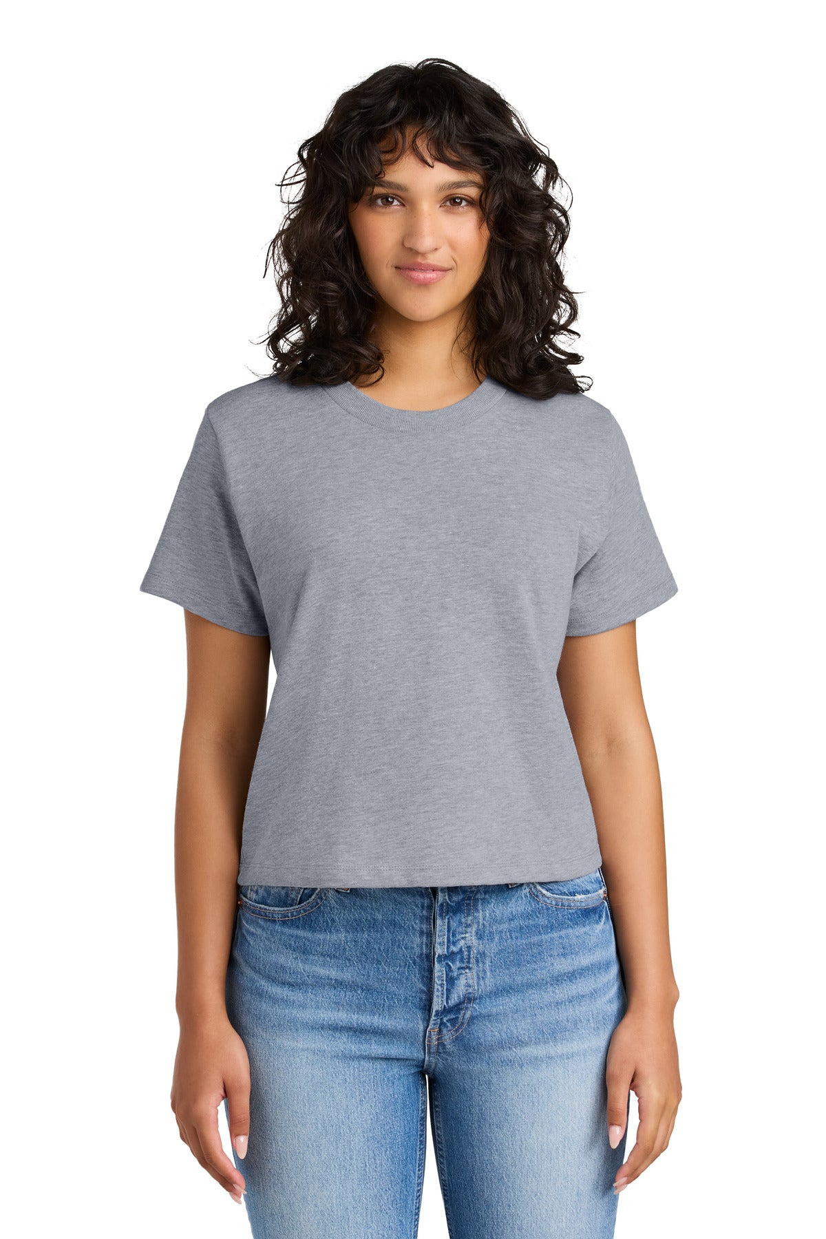 Next Level Apparel Women's Heavyweight Boxy Tee - Heather Gray