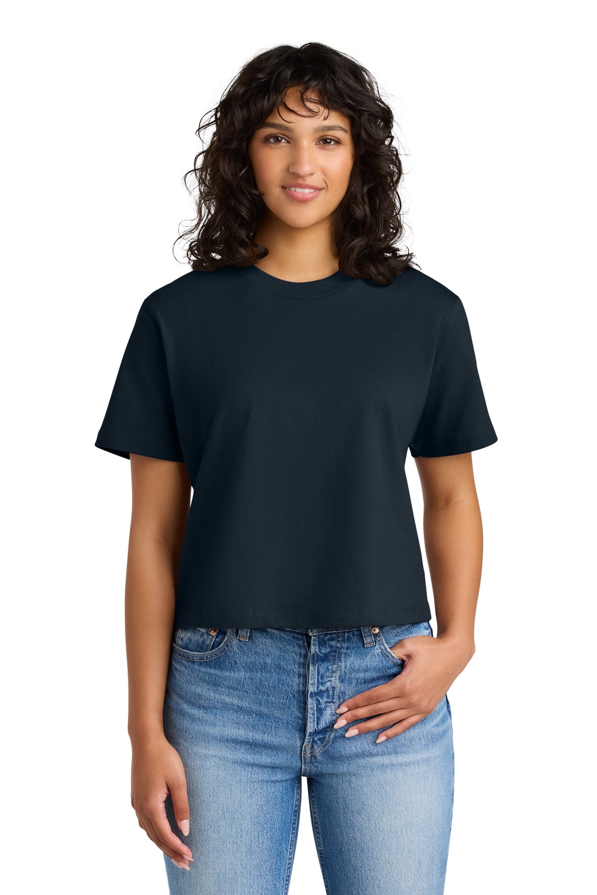 Next Level Apparel Women's Heavyweight Boxy Tee - Midnight Navy