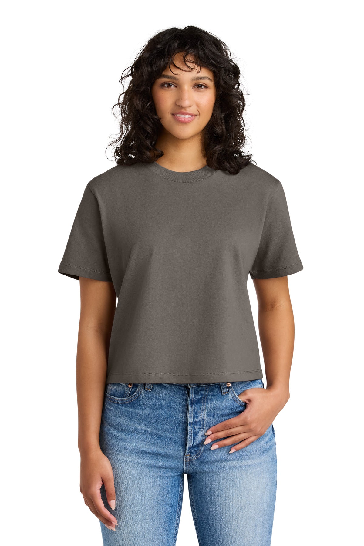 Next Level Apparel Women's Heavyweight Boxy Tee - Shiitake