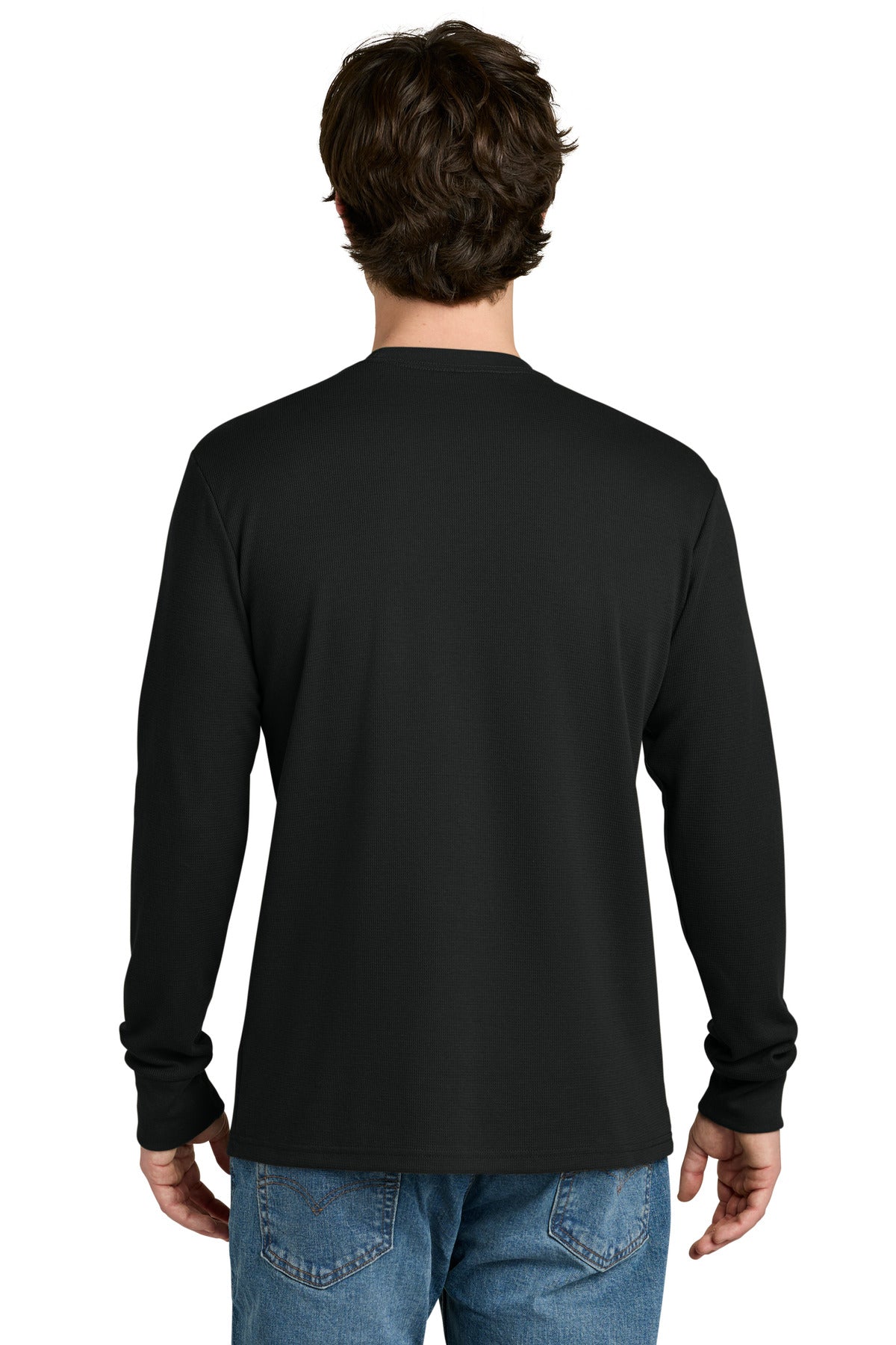 Next Level Apparel Ideal Thermal Long Sleeve Tee - Black