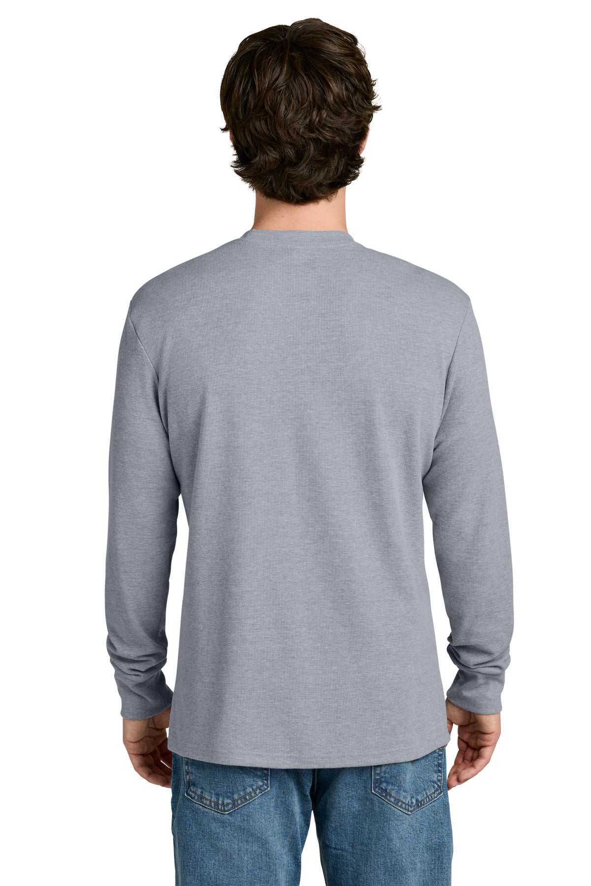 Next Level Apparel Ideal Thermal Long Sleeve Tee - Heather Gray