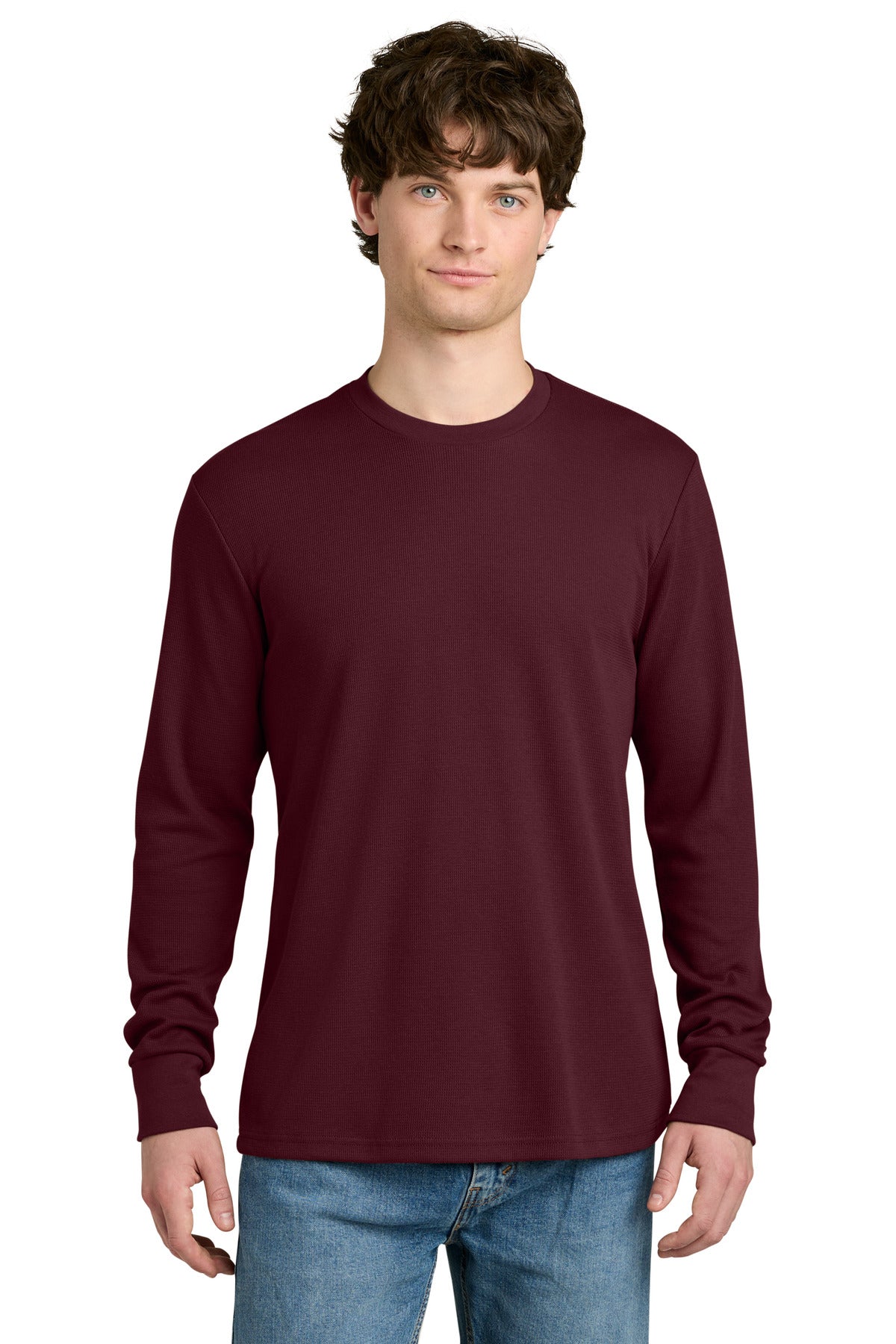 Next Level Apparel Ideal Thermal Long Sleeve Tee - Maroon