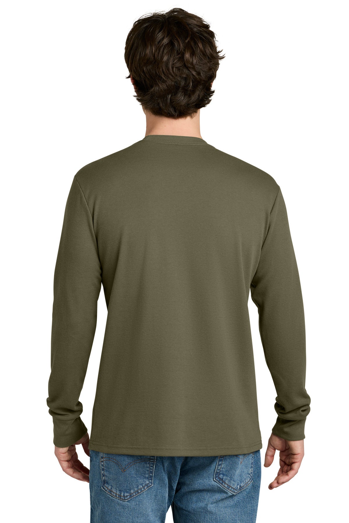 Next Level Apparel Ideal Thermal Long Sleeve Tee - Military Green
