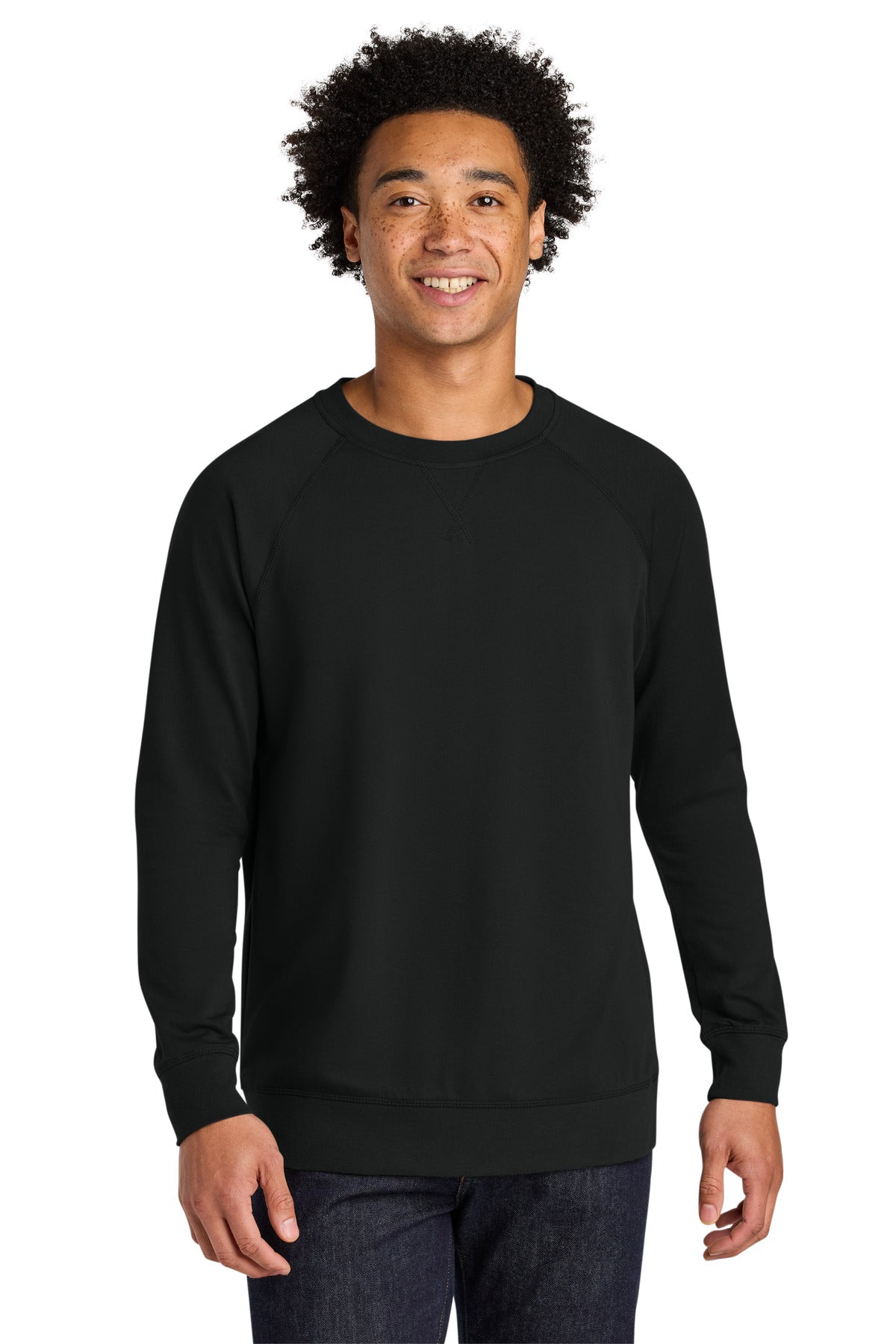 Next Level Apparel Laguna Raglan Sweatshirt - Black