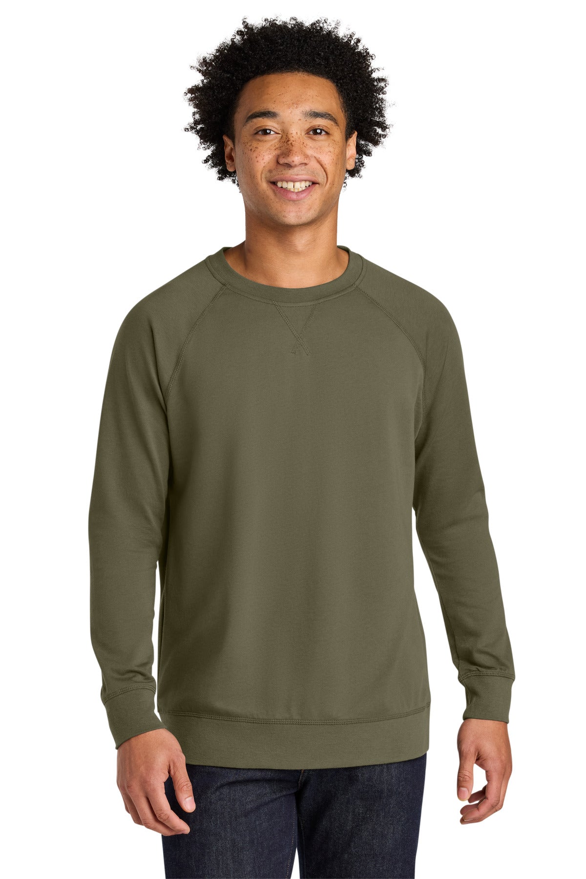 Next Level Apparel Laguna Raglan Sweatshirt - Military Green