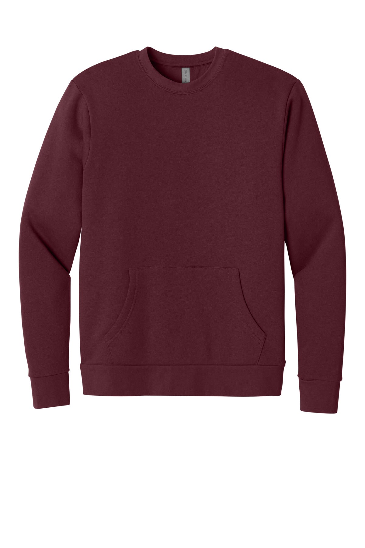 Next Level Apparel Santa Barbara Pocket Sweatshirt - Maroon