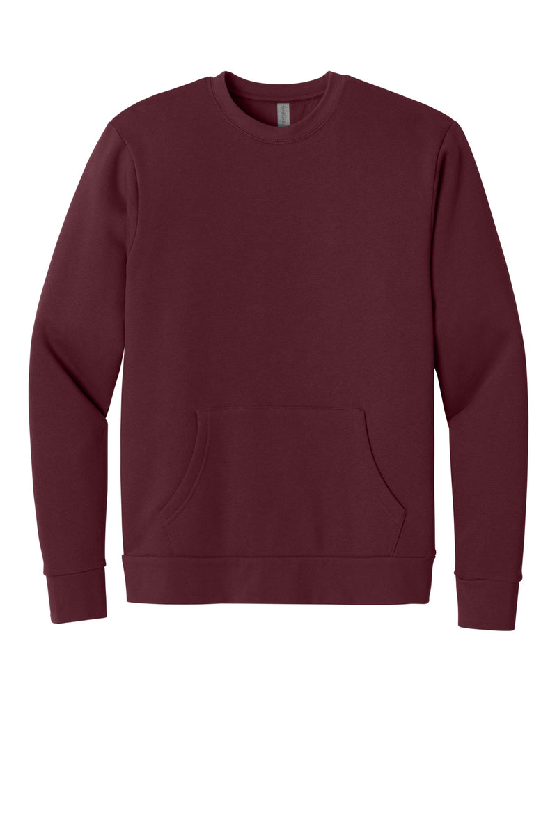 Next Level Apparel Santa Barbara Pocket Sweatshirt - Maroon