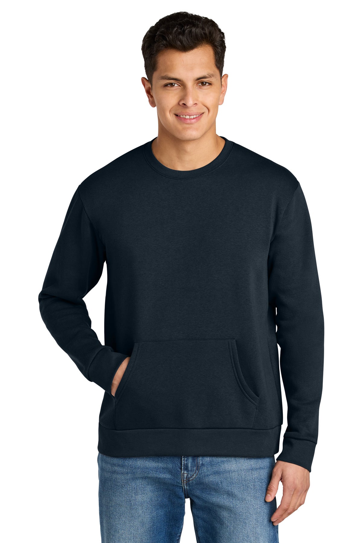 Next Level Apparel Santa Barbara Pocket Sweatshirt - Midnight Navy