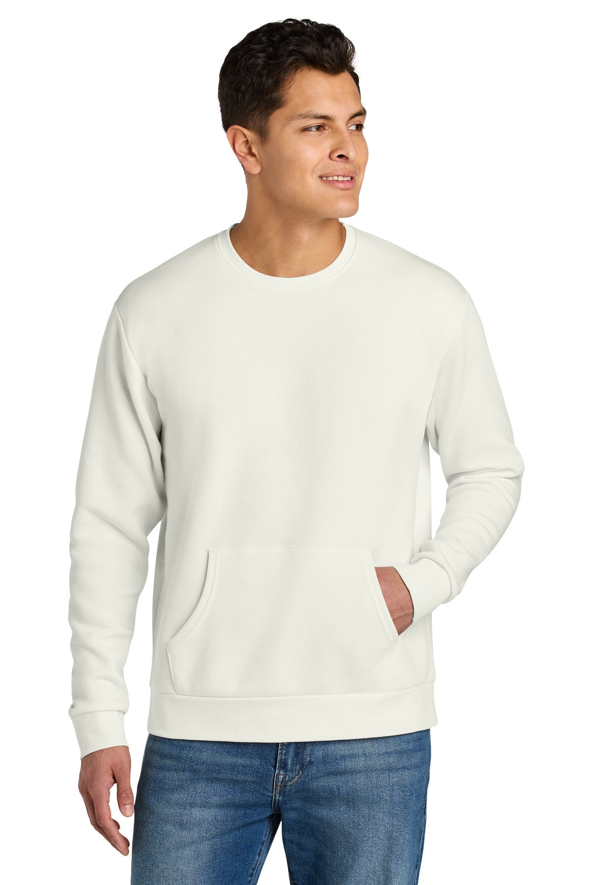 Next Level Apparel Santa Barbara Pocket Sweatshirt - Natural