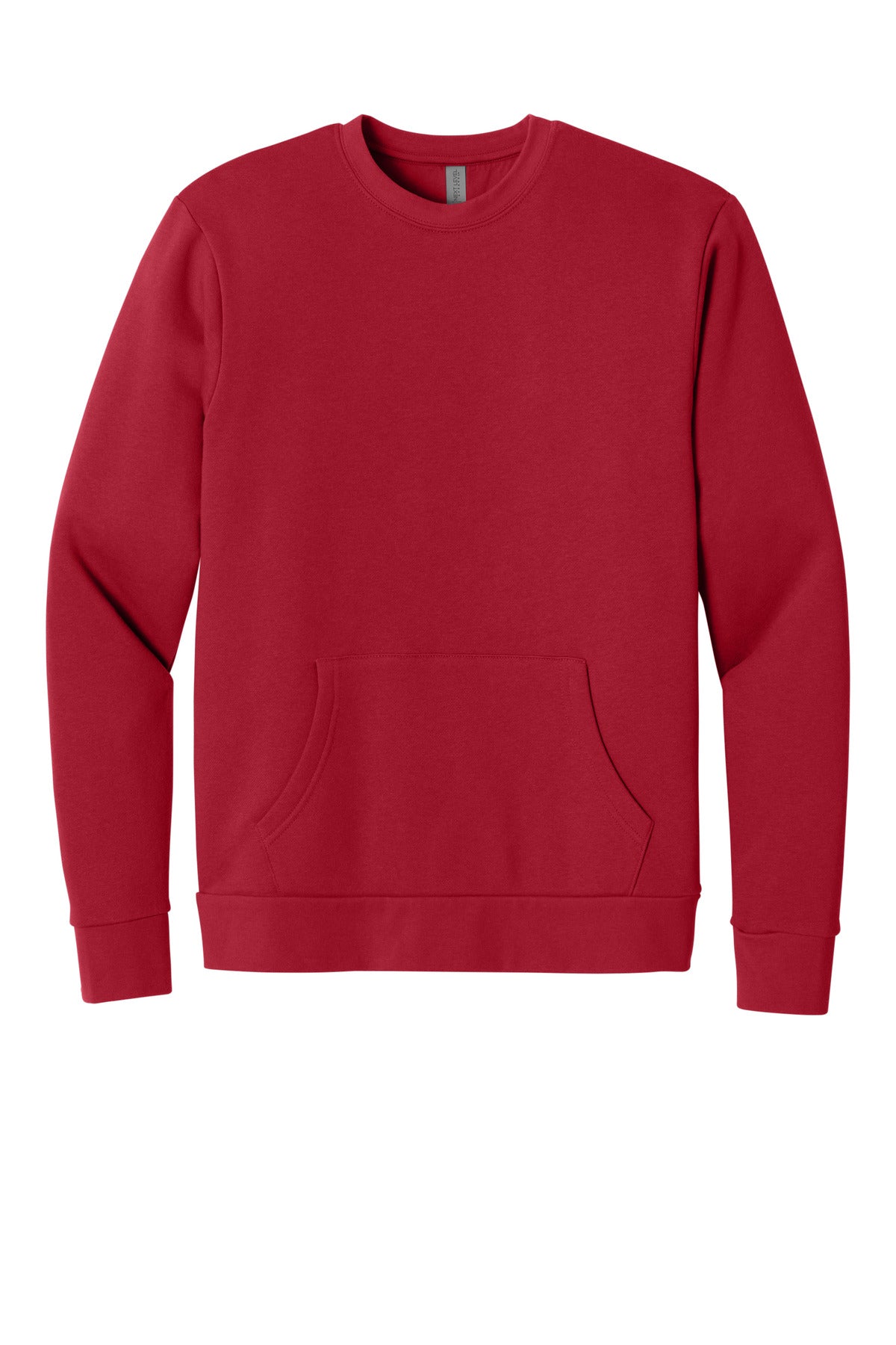 Next Level Apparel Santa Barbara Pocket Sweatshirt - Red