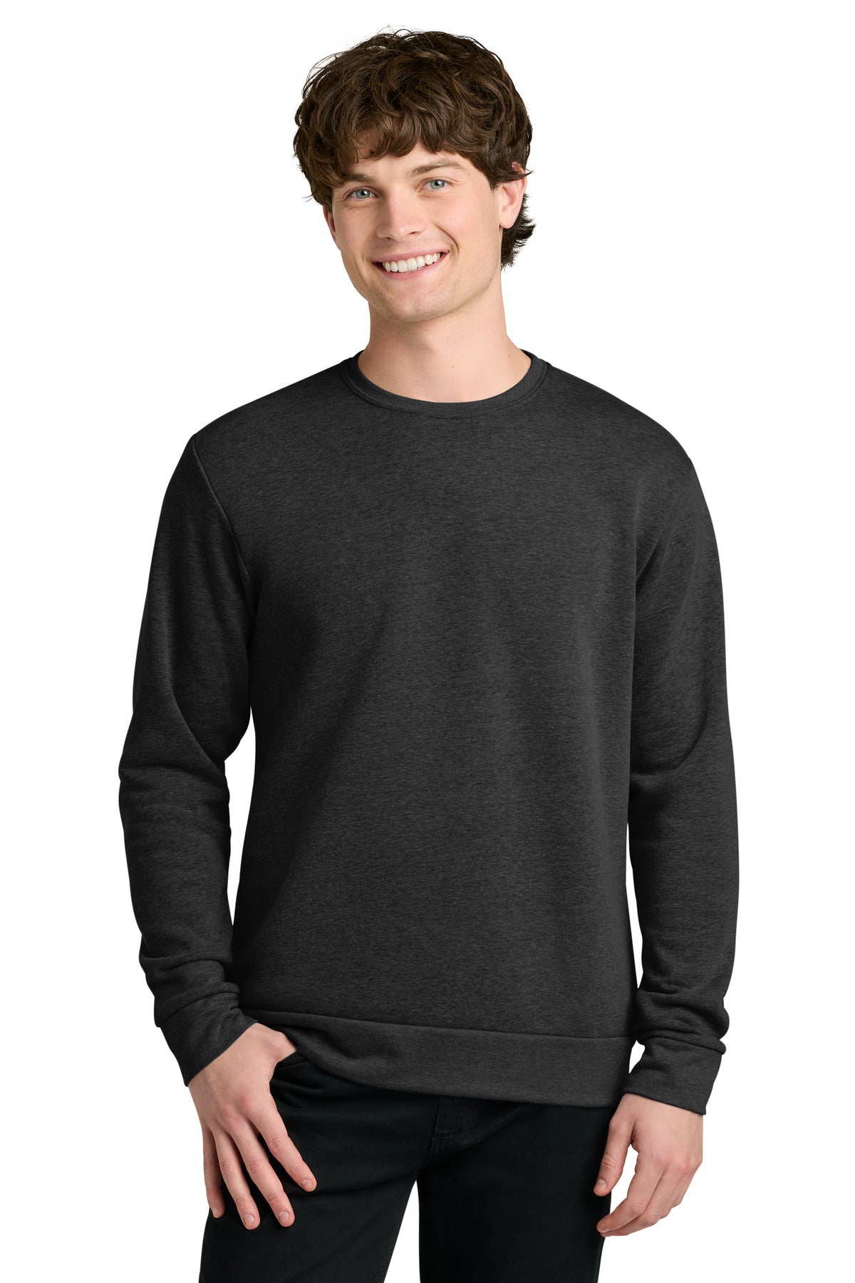 Next Level Apparel Adult Malibu Crewneck Sweatshirt - Heather Black