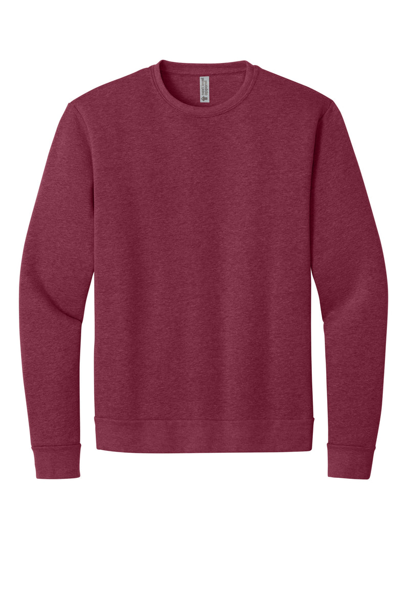 Next Level Apparel Adult Malibu Crewneck Sweatshirt - Heather Cardinal