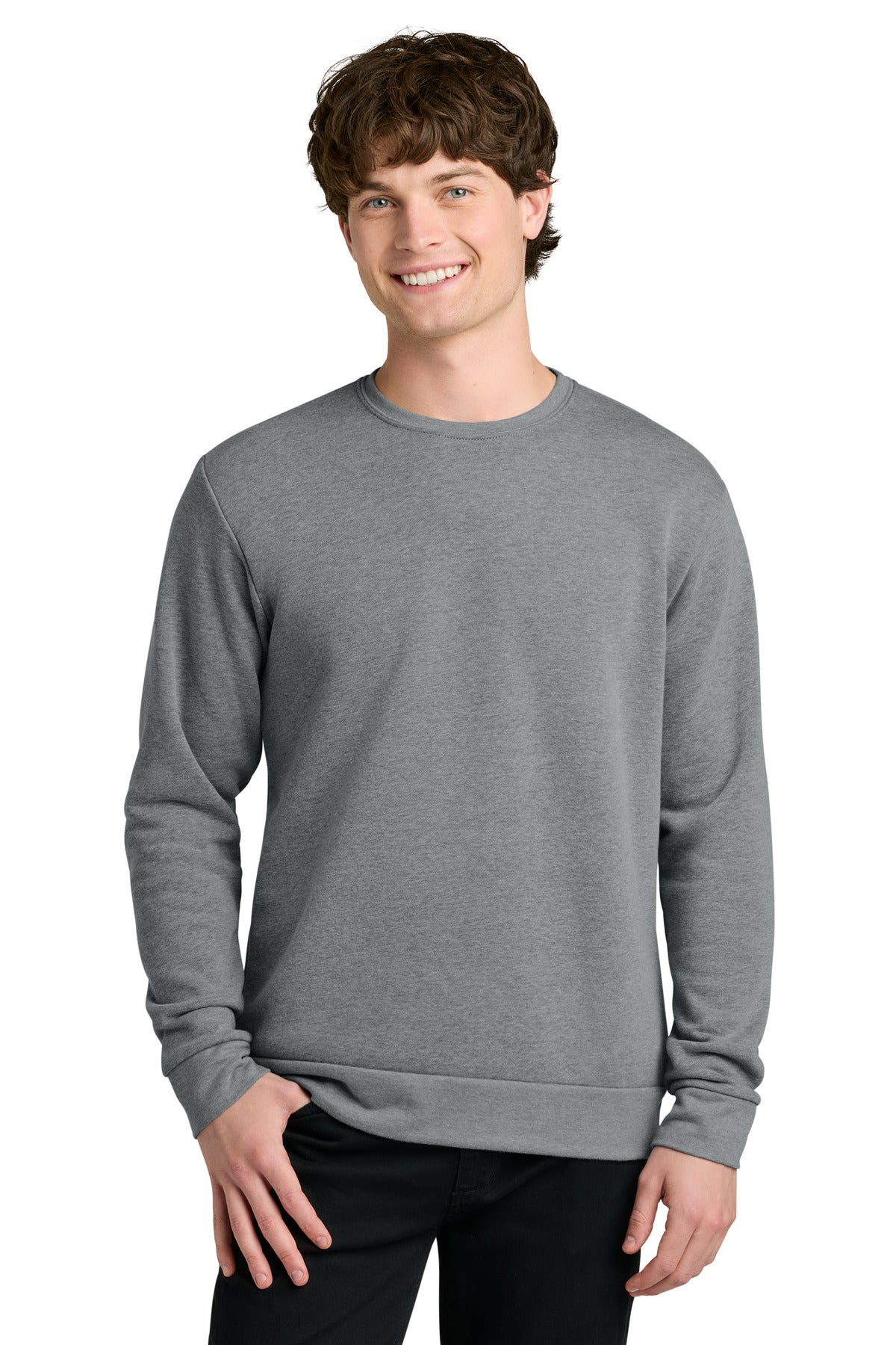 Next Level Apparel Adult Malibu Crewneck Sweatshirt - Heather Gray