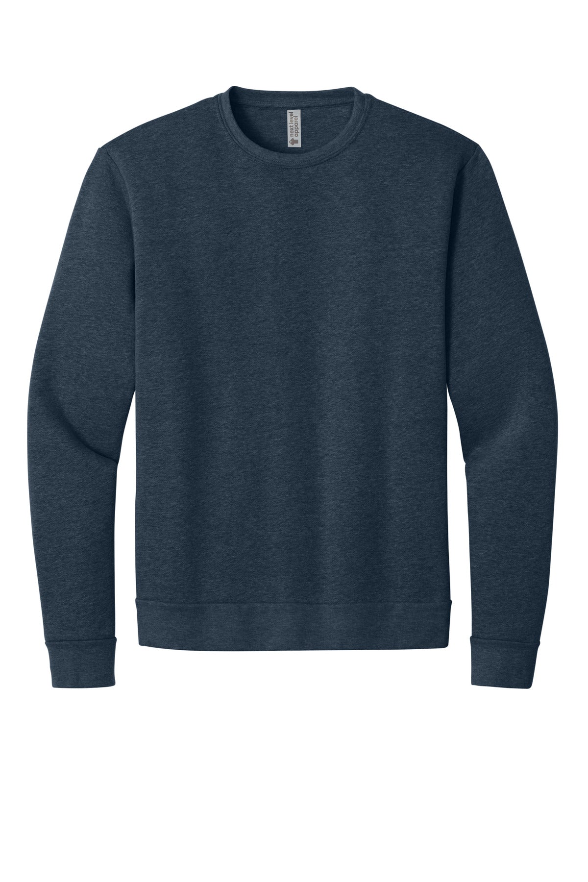 Next Level Apparel Adult Malibu Crewneck Sweatshirt - Heather Midnight Navy