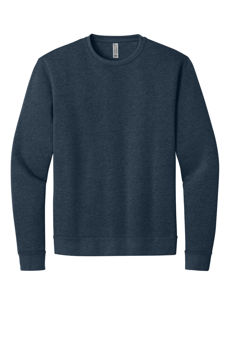 Next Level Apparel Adult Malibu Crewneck Sweatshirt - Heather Midnight Navy