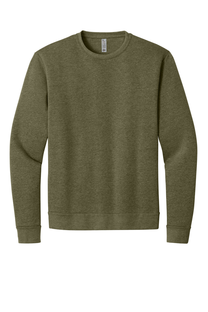 Next Level Apparel Adult Malibu Crewneck Sweatshirt - Heather Military Green