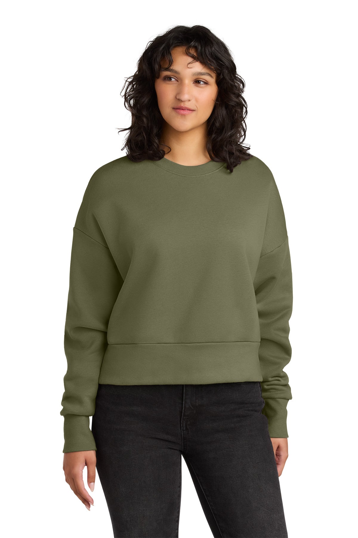 Next Level Apparel Women's Heavyweight Sweatshirt - Light Olive