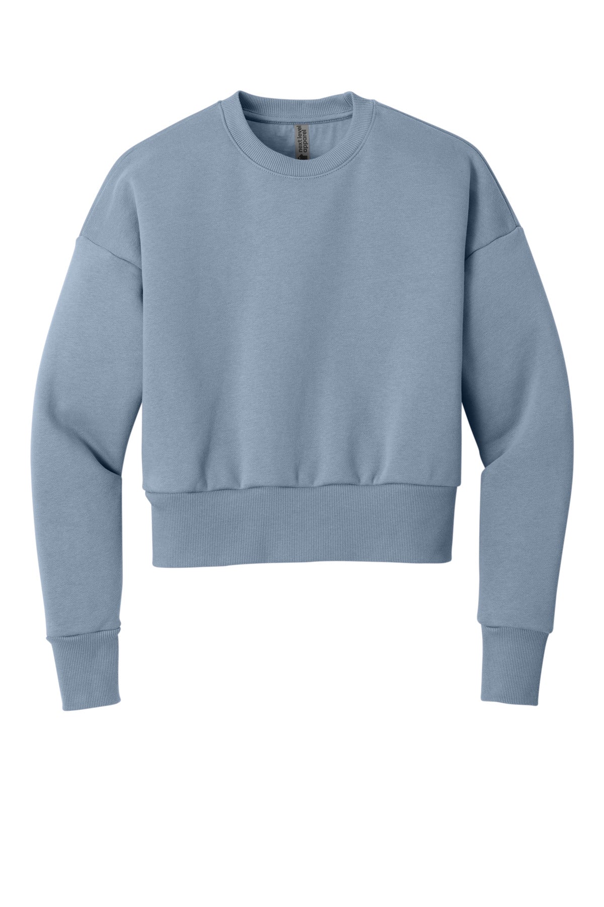 Next Level Apparel Women's Heavyweight Sweatshirt - Stonewash Denim