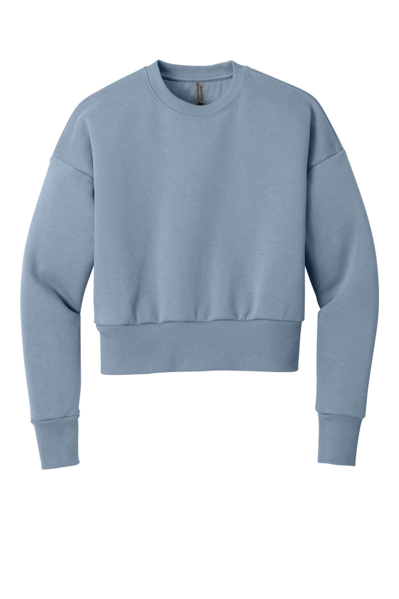 Next Level Apparel Women's Heavyweight Sweatshirt - Stonewash Denim
