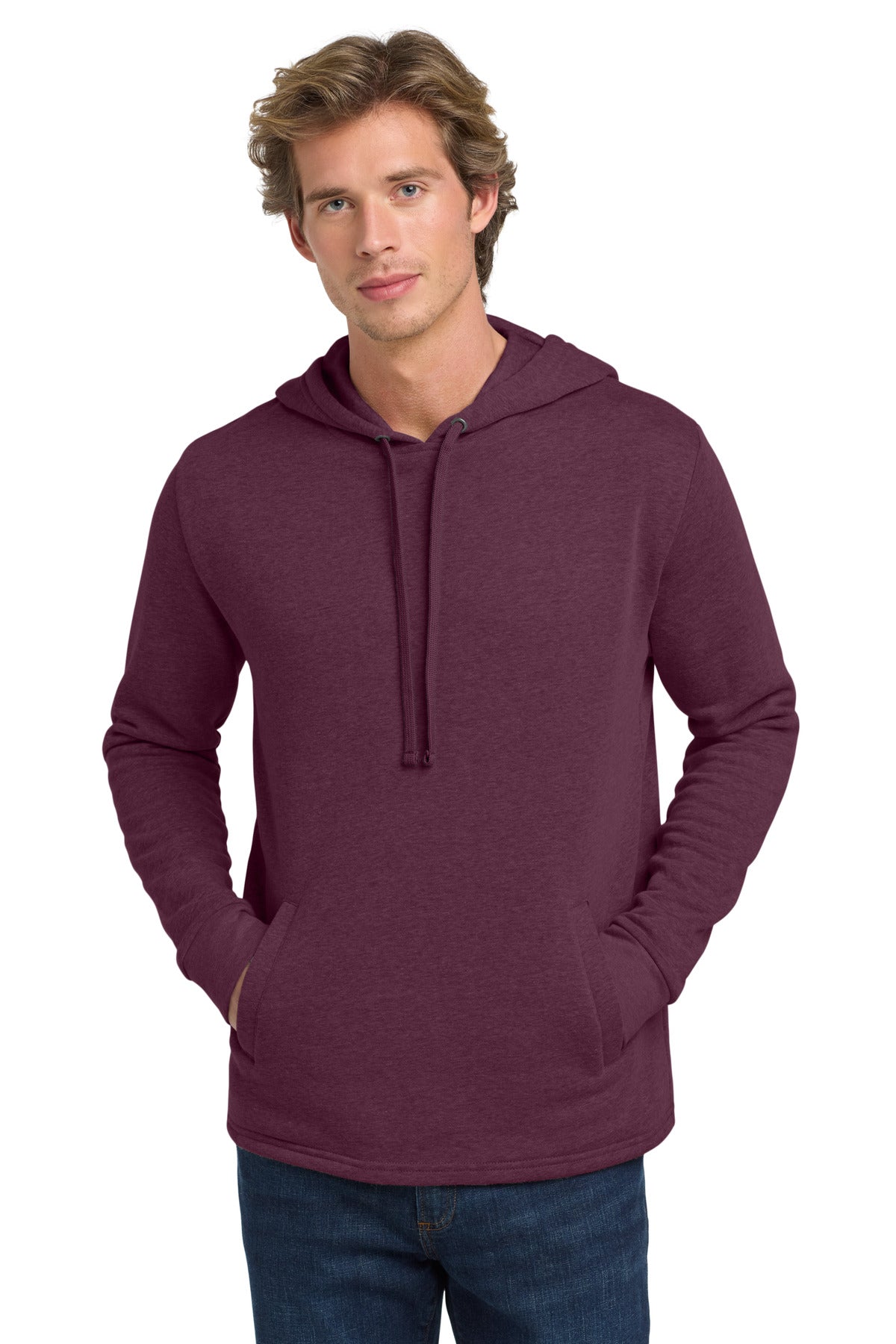 Next Level Apparel  Adult Malibu Pullover Hoodie - Heather Maroon
