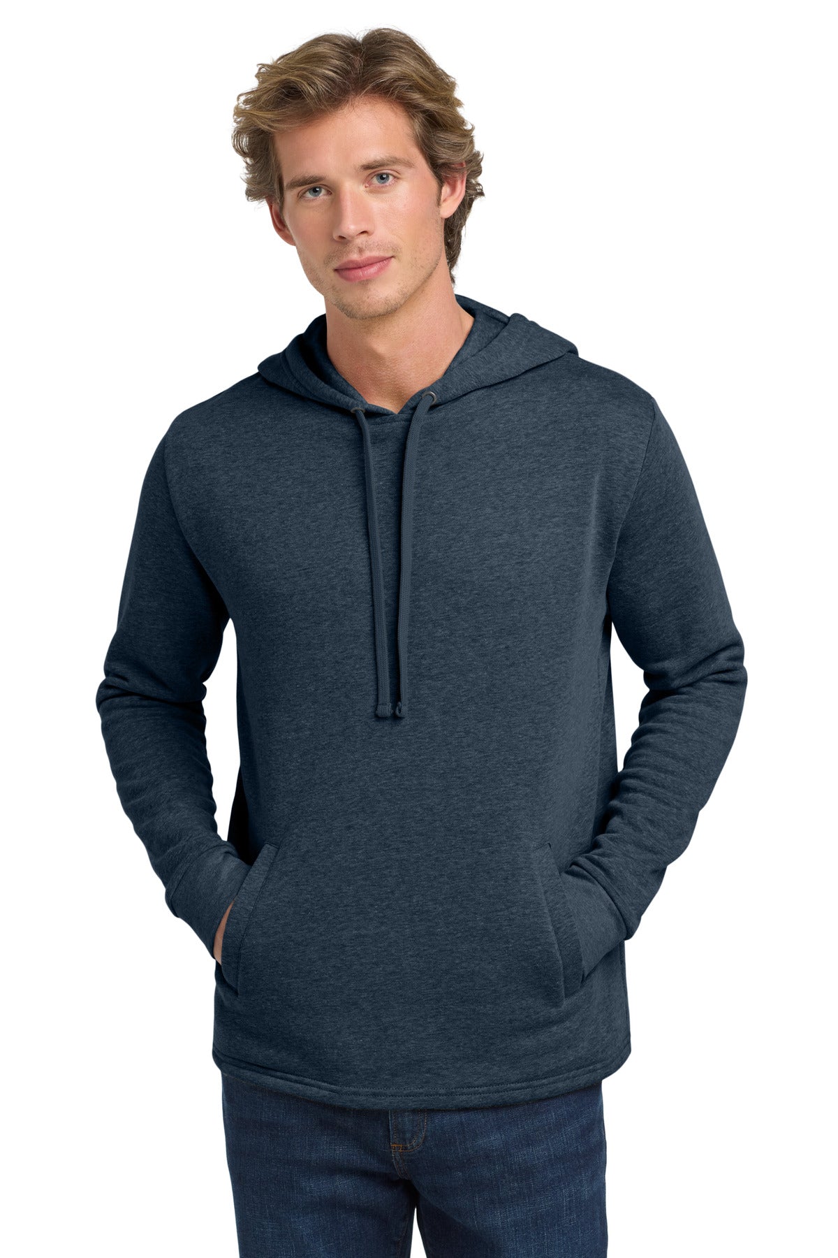 Next Level Apparel  Adult Malibu Pullover Hoodie - Heather Midnight Navy