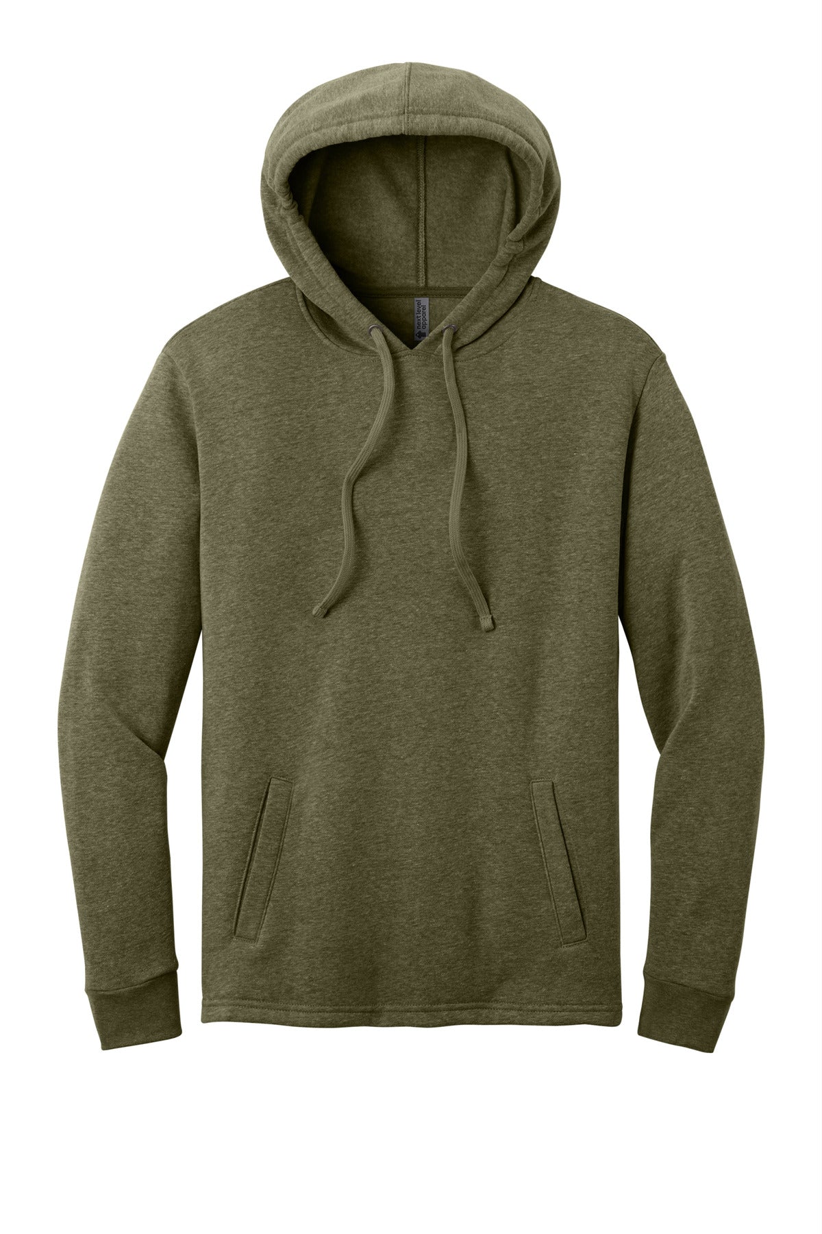 Next Level Apparel  Adult Malibu Pullover Hoodie - Heather Military Green