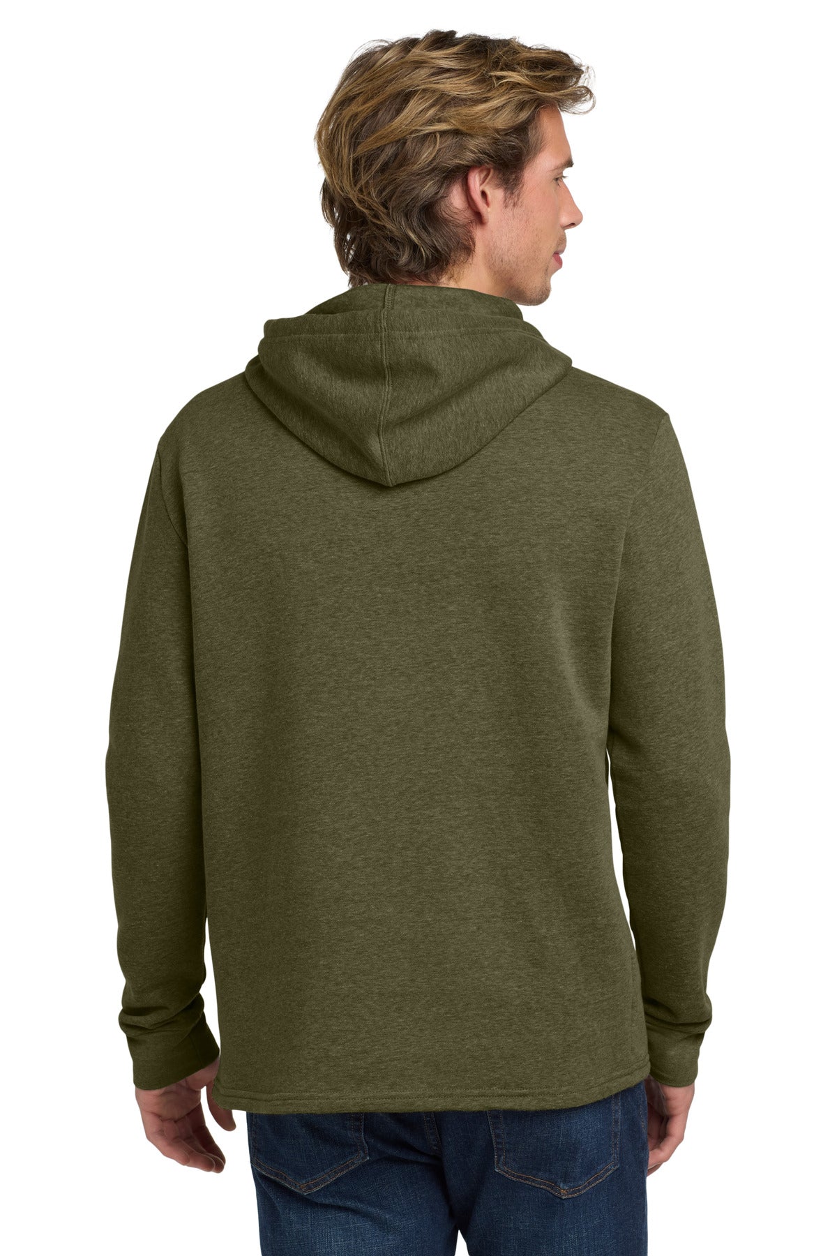 Next Level Apparel  Adult Malibu Pullover Hoodie - Heather Military Green