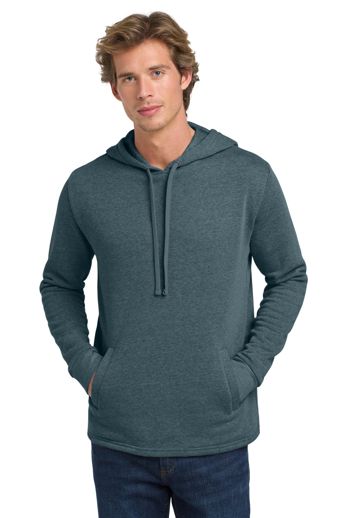Next Level Apparel  Adult Malibu Pullover Hoodie - Heather Slate Blue