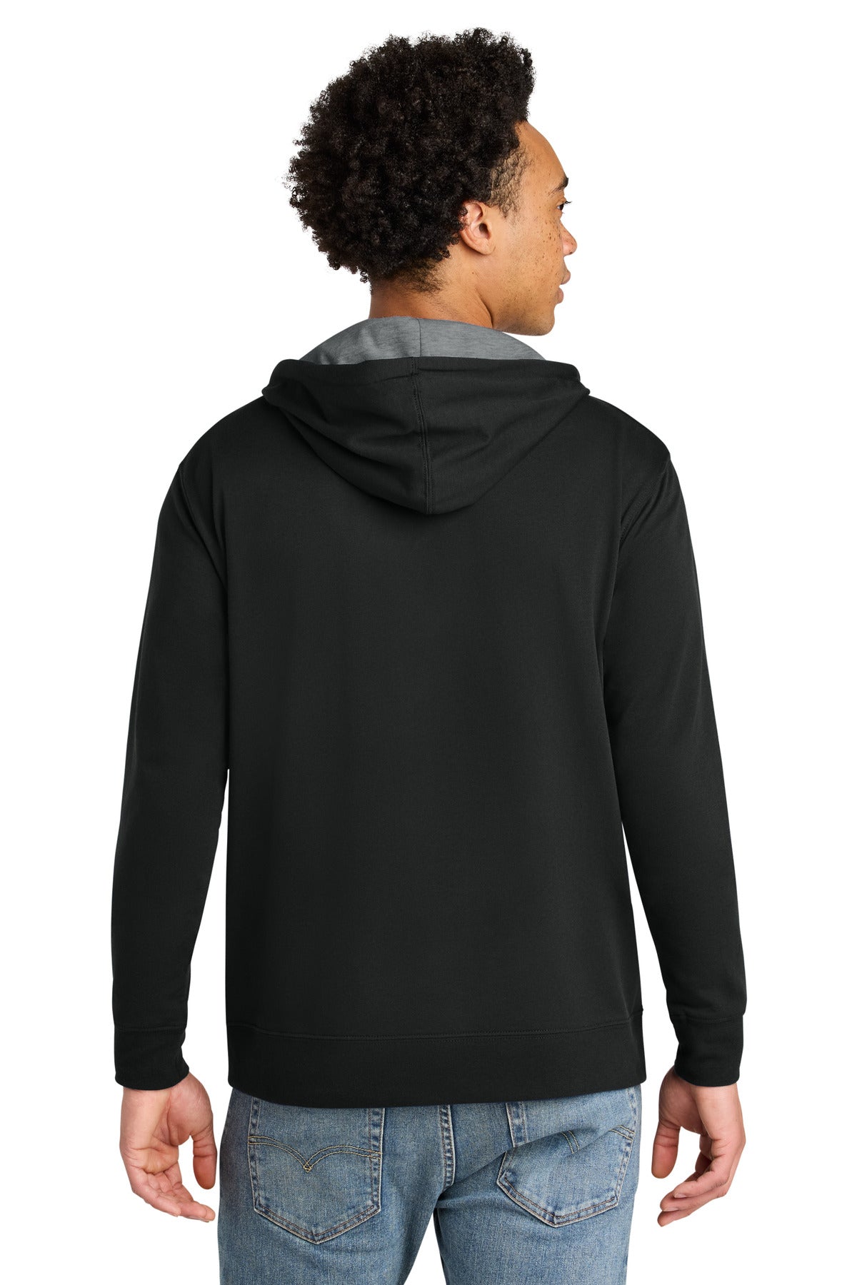 Next Level Apparel Laguna Hoodie - Black/ Heather Gray