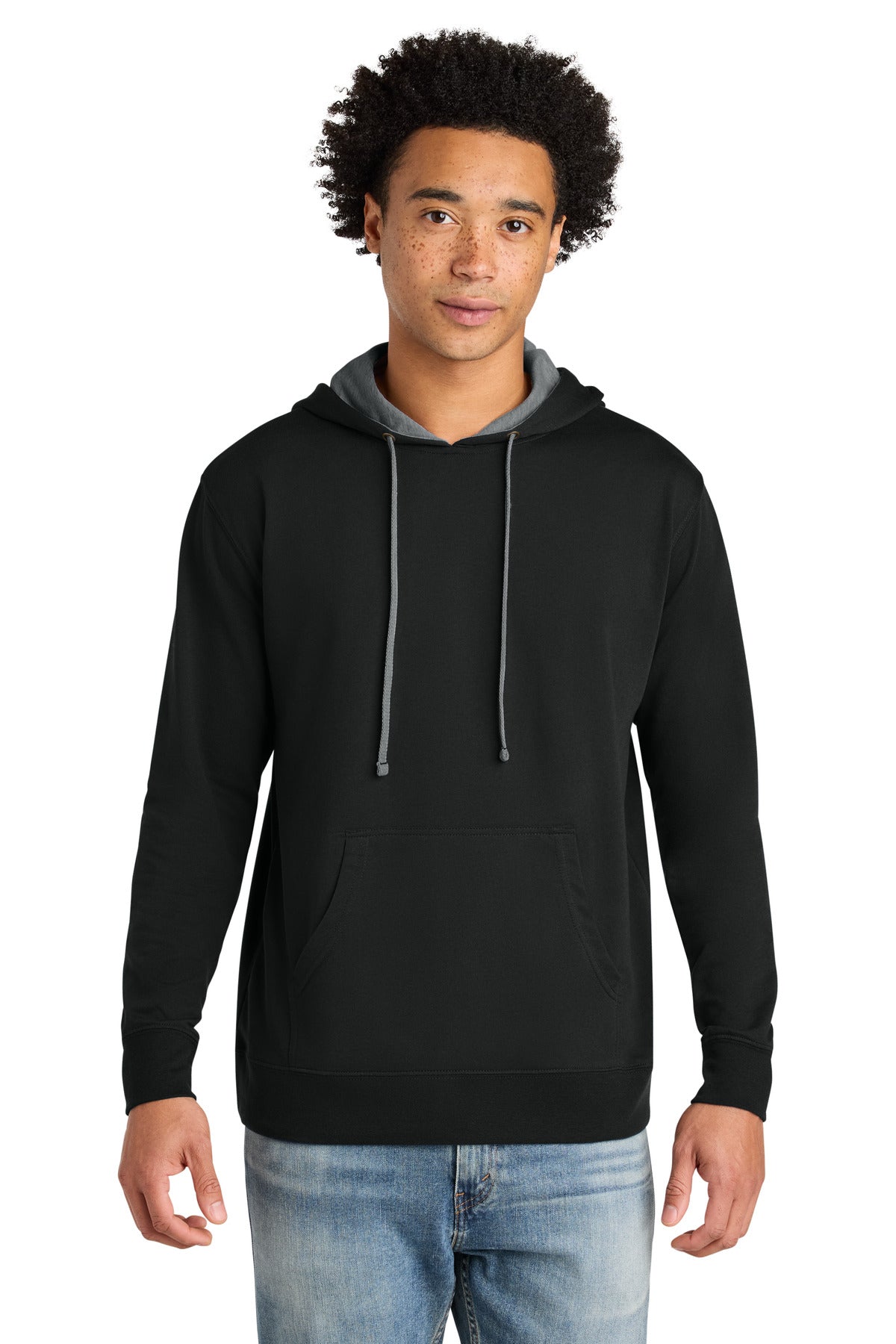 Next Level Apparel Laguna Hoodie - Black/ Heather Gray