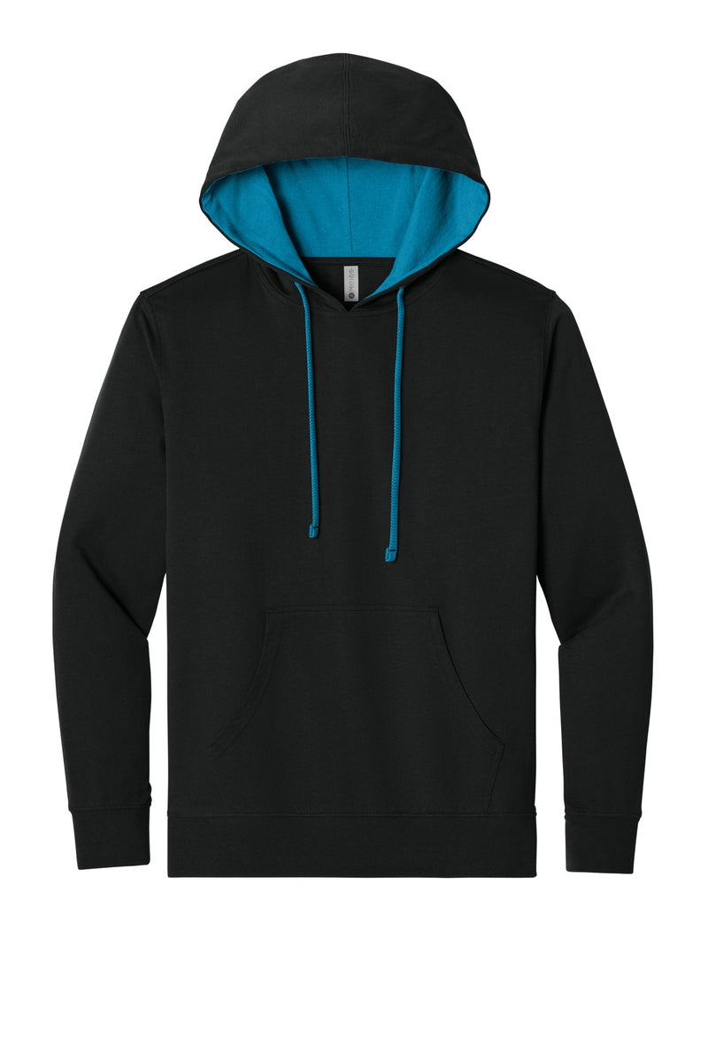 Next Level Apparel Laguna Hoodie - Black/ Turquoise