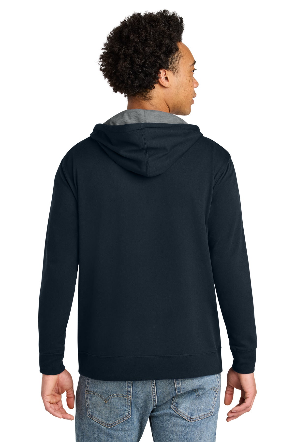 Next Level Apparel Laguna Hoodie - Midnight Navy/ Heather Gray