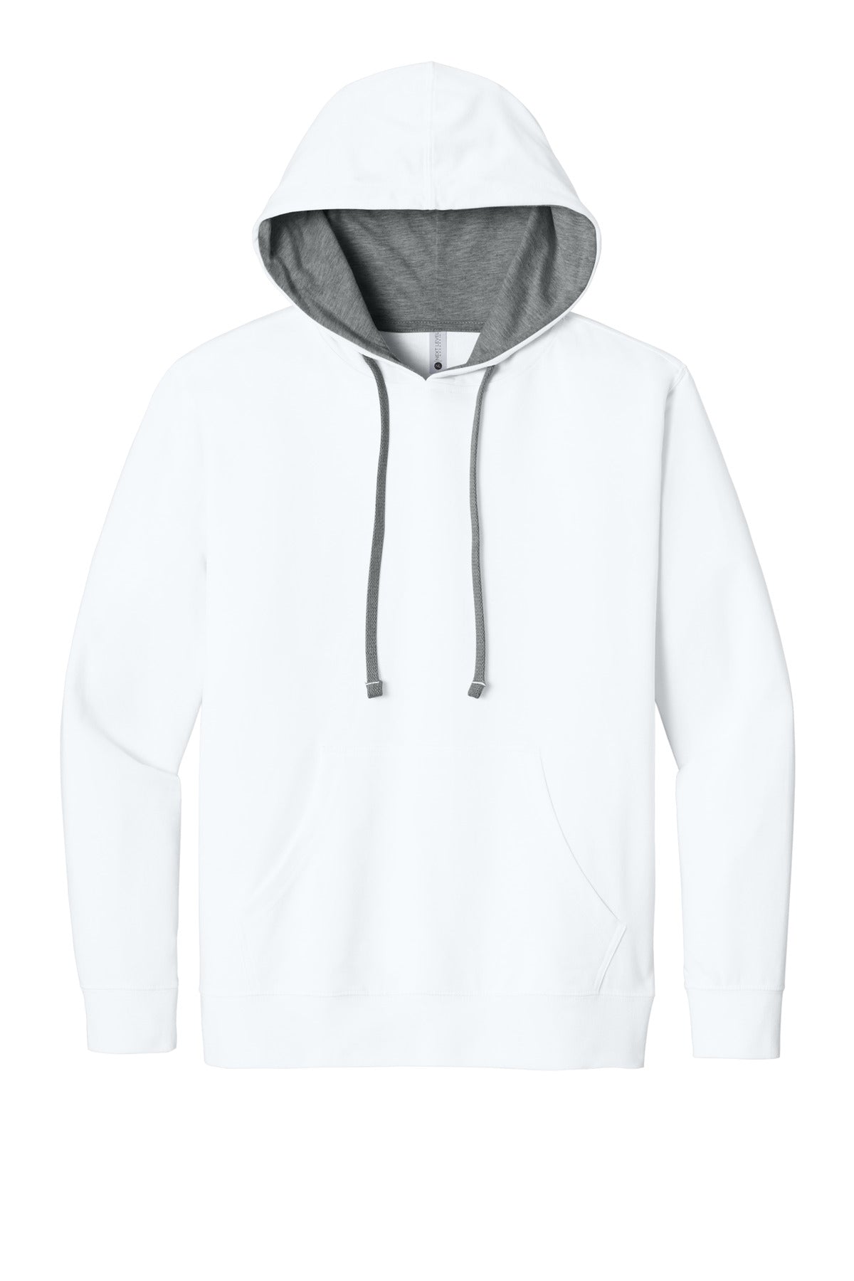 Next Level Apparel Laguna Hoodie - White/ Heather Gray