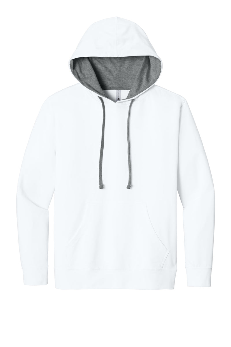 Next Level Apparel Laguna Hoodie - White/ Heather Gray