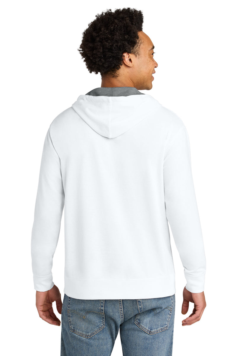 Next Level Apparel Laguna Hoodie - White/ Heather Gray