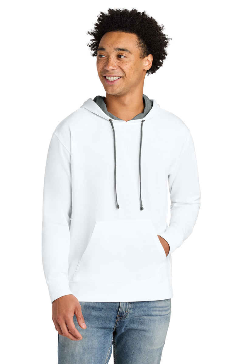 Next Level Apparel Laguna Hoodie - White/ Heather Gray