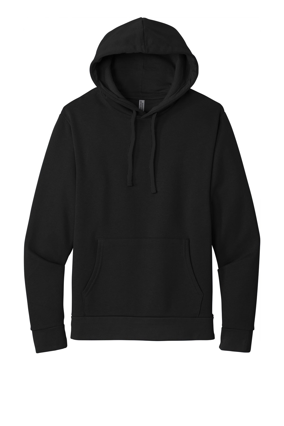 Next Level Apparel   Adult Santa Barbara Pullover Hoodie - Black On Black