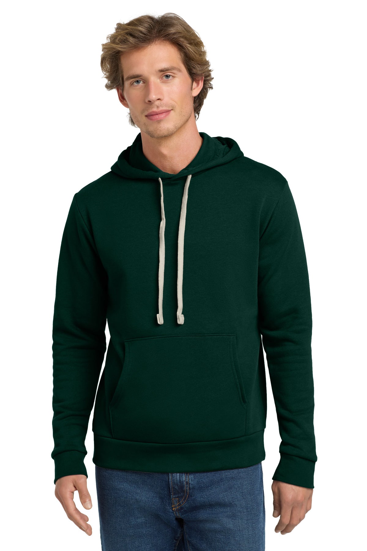 Next Level Apparel   Adult Santa Barbara Pullover Hoodie - Forest Green