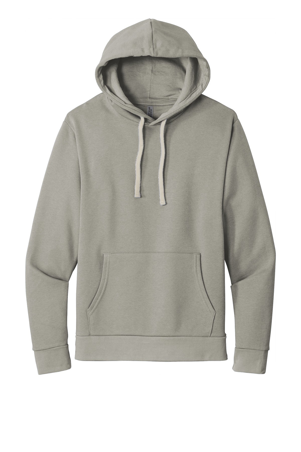 Next Level Apparel   Adult Santa Barbara Pullover Hoodie - Lead/ Light Gray