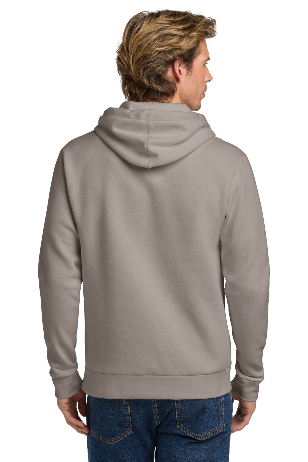 Next Level Apparel   Adult Santa Barbara Pullover Hoodie - Lead/ Light Gray