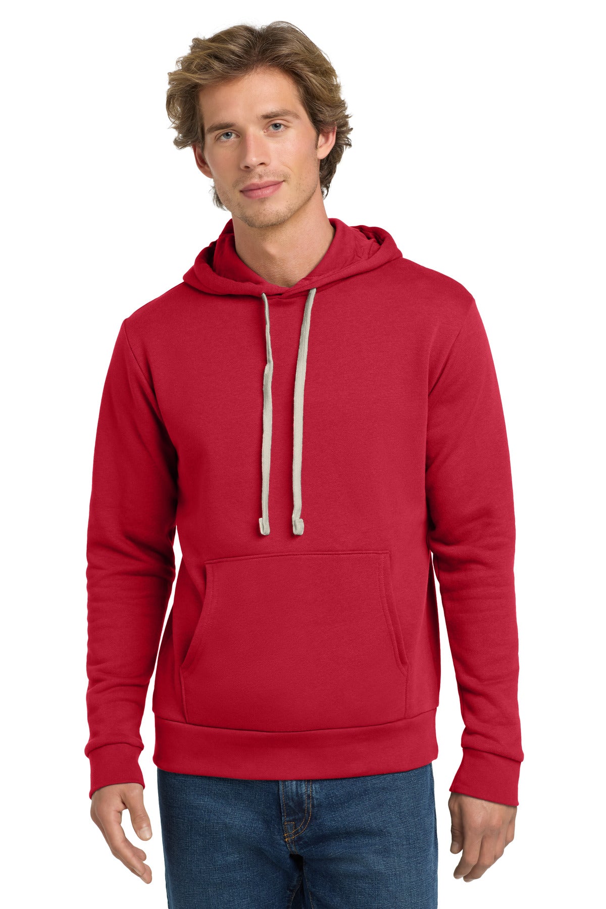 Next Level Apparel   Adult Santa Barbara Pullover Hoodie - Red
