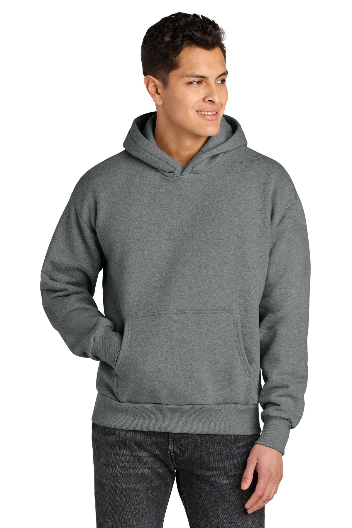Next Level Apparel Heavyweight Hoodie - Heather Gray